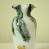 Genuine vintage Opaline vase from the Tuscan Crystal Factory, Italy.