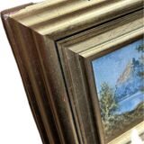 Oil on wood, gilded frame