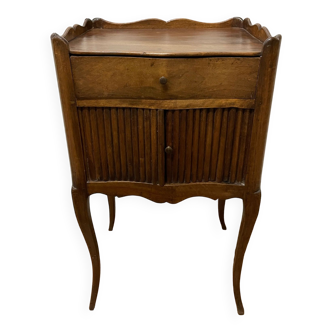 Louis XV style bedside table in walnut