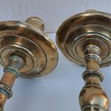 Pair of bronze torches 17th