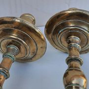 Pair of bronze torches 17th