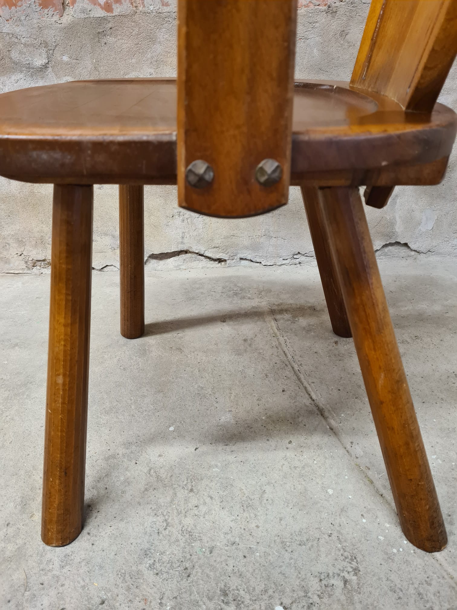 Chaise fauteuil brutaliste vintage