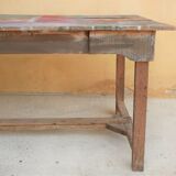 Wooden farm dining table
