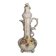 Pichet décoratif vintage en céramique italienne à décor floral en relief