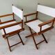 Fauteuils style "réalisateur" anciens