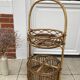 Desserte bar en rotin vintage