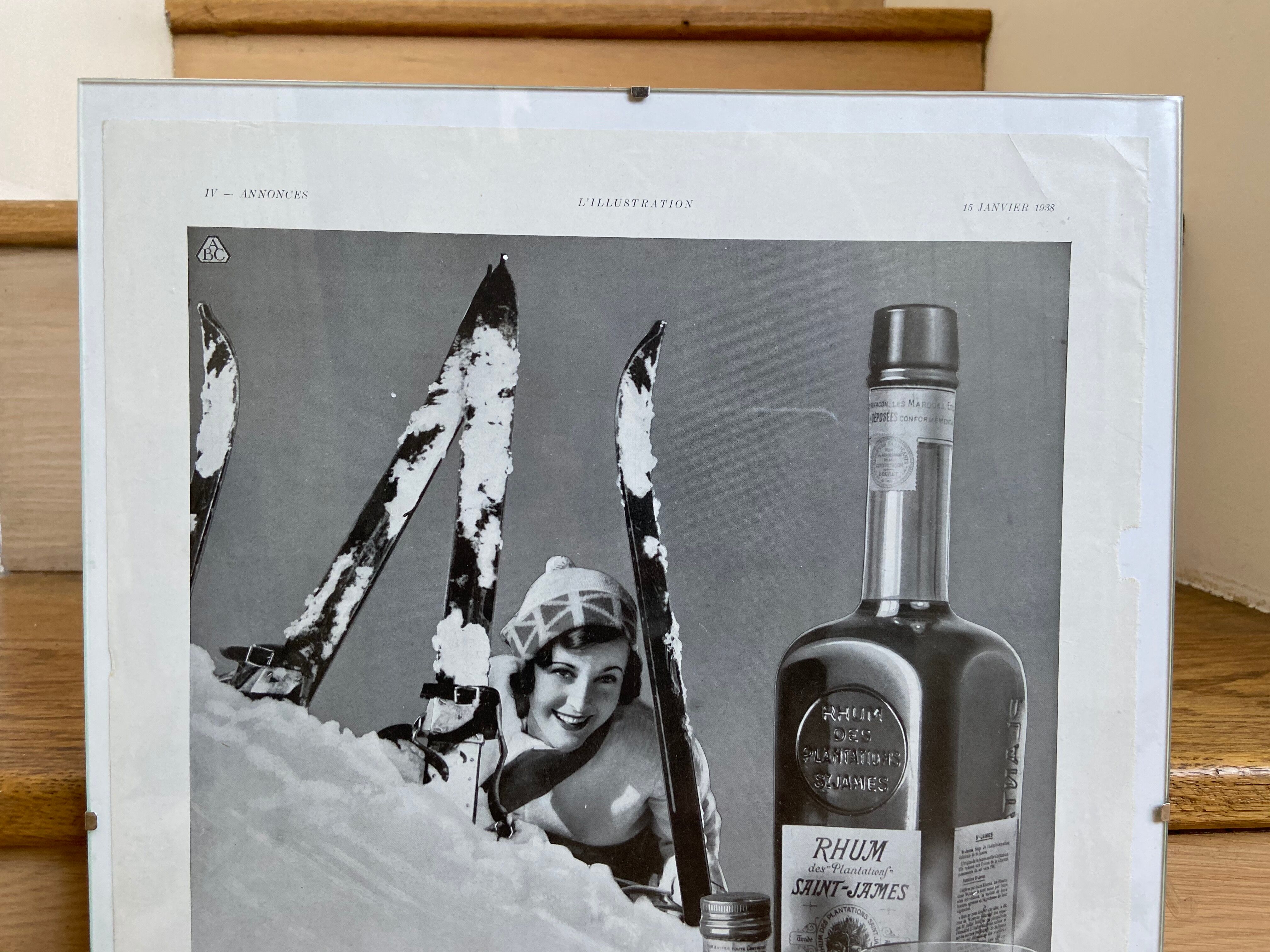 Advertising poster Rum Saint James January 15, 1938