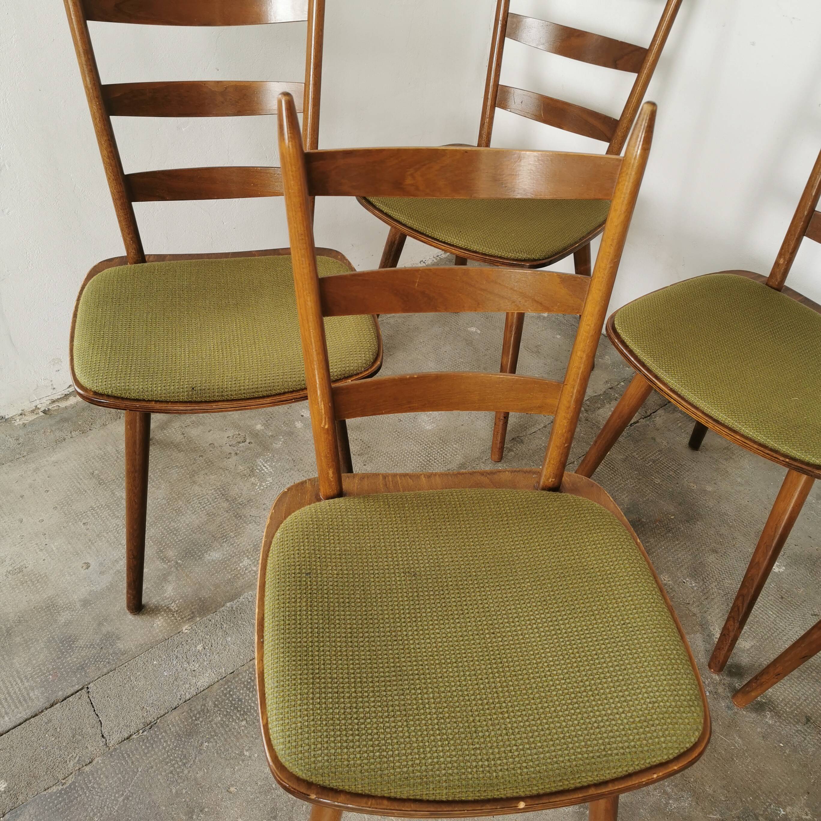 Set of 6 vintage Hiller bar chairs from the 60s
