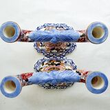 Two Gien candlesticks