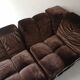 Modular sofa metal and velvet design 1970