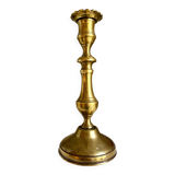 Golden brass candle holder