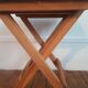 Folding stool made of solid wood