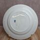 Antique English plate Crescent Ware Empire England blue garland decoration