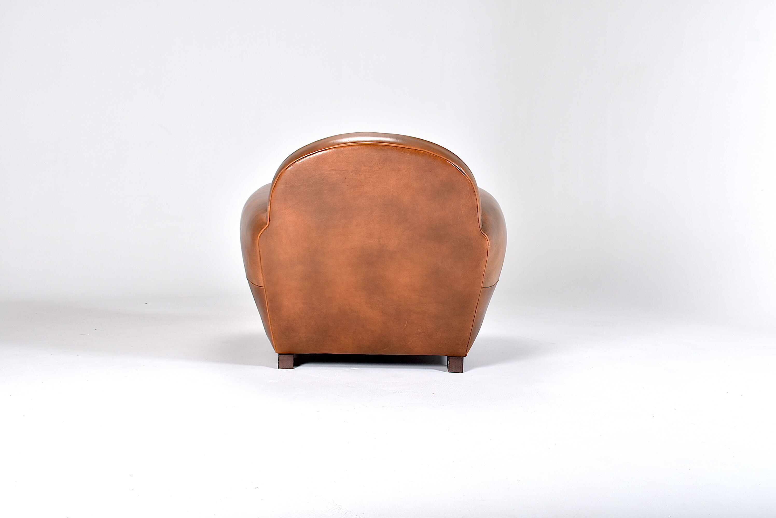 Tawny Leather Club Chair