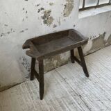 Brutalist solid wood console