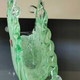 Pocket tray/Mail holder/Letter holder. Organic aquatic form. Blown Art Glass Murano Italy