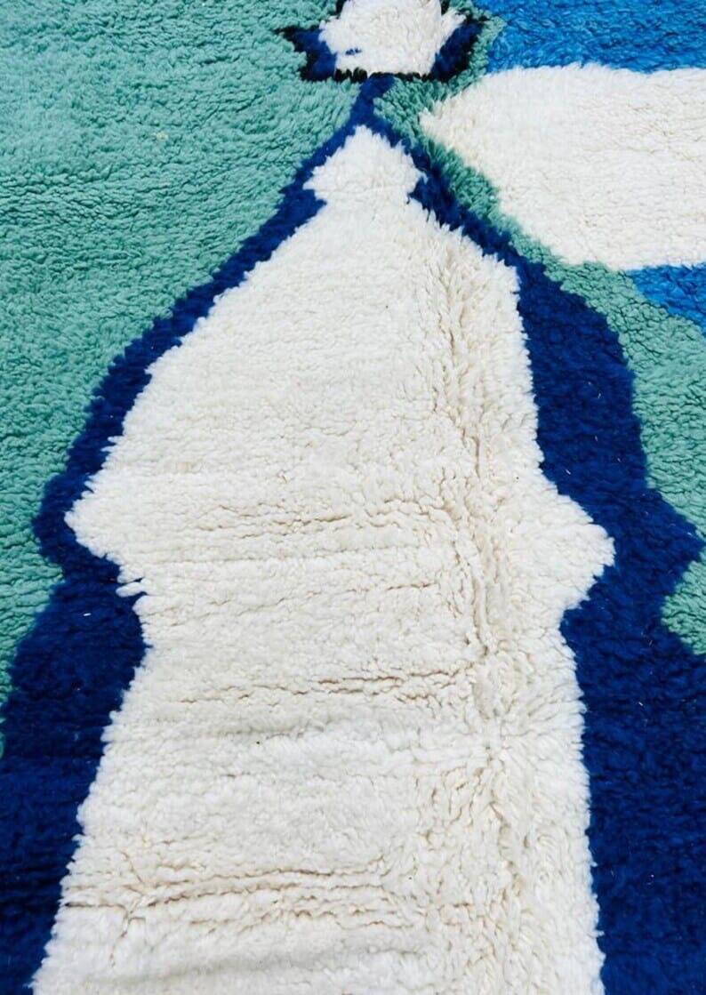 Handmade Moroccan Berber rug size 145 x 255 cm