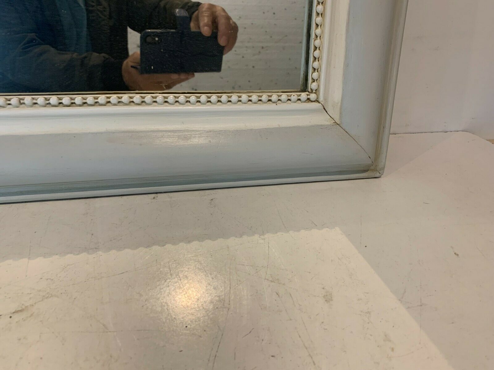 Mirror Louis Philippe patinated in gray XX century