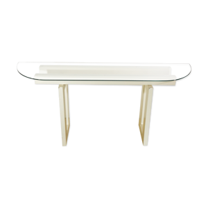 Console peinte en blanc, vers 1980