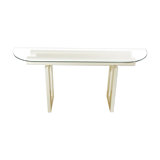 Console painted white, circa 1980