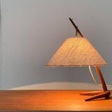 Mid-century Dornstab table lamp in teak by A. Pöll for Kalmar