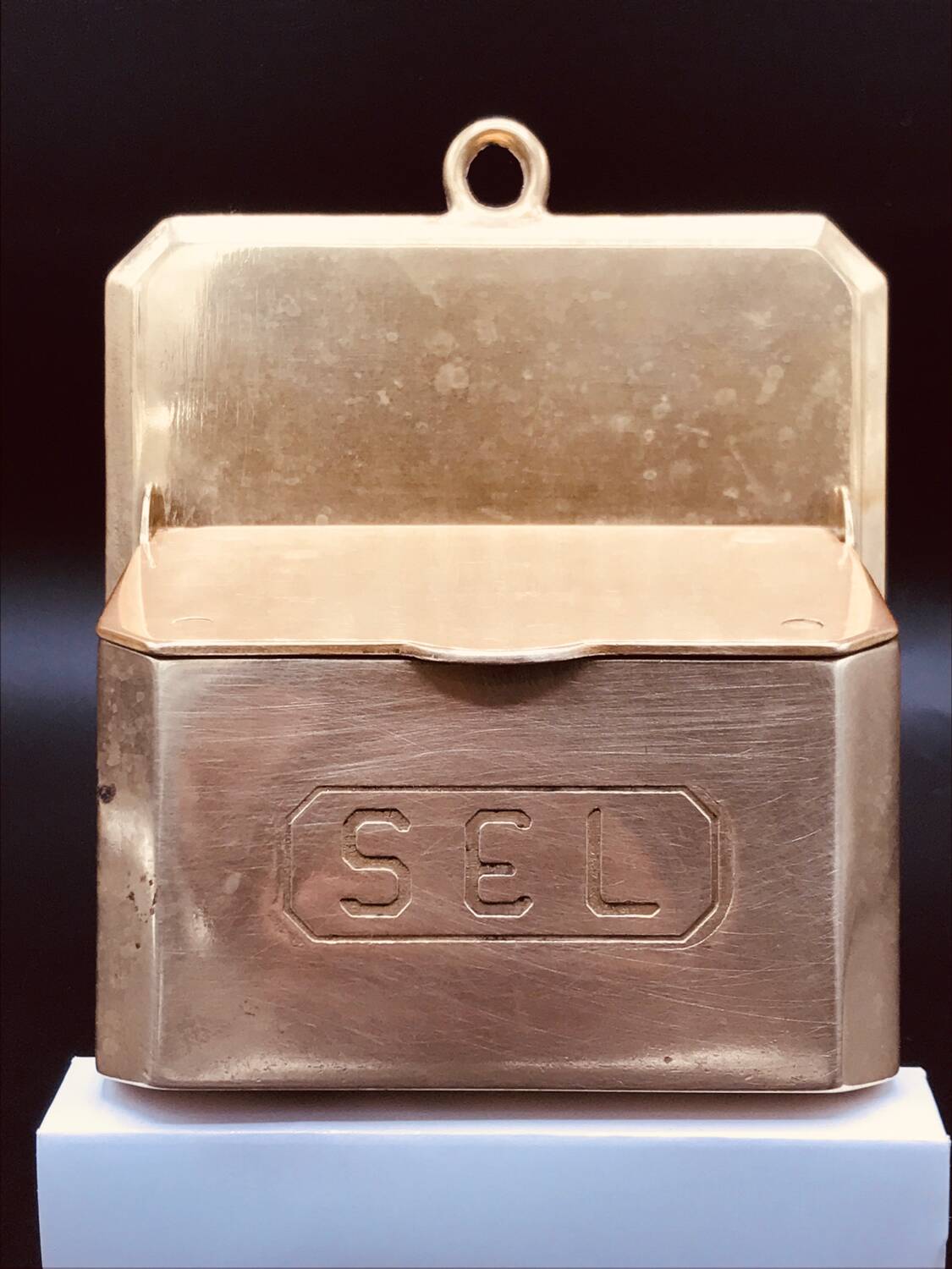 Brass salt box