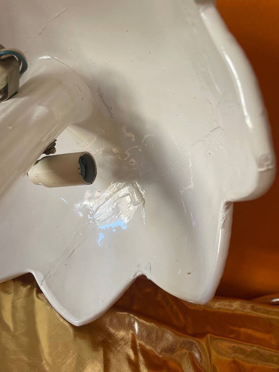 Pair of Tommaso Barbi ceramic lamps