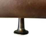 Vintage Danish leather canapé 'Madsen & Schubell' in brown