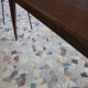 Table extensible vintage pieds compas