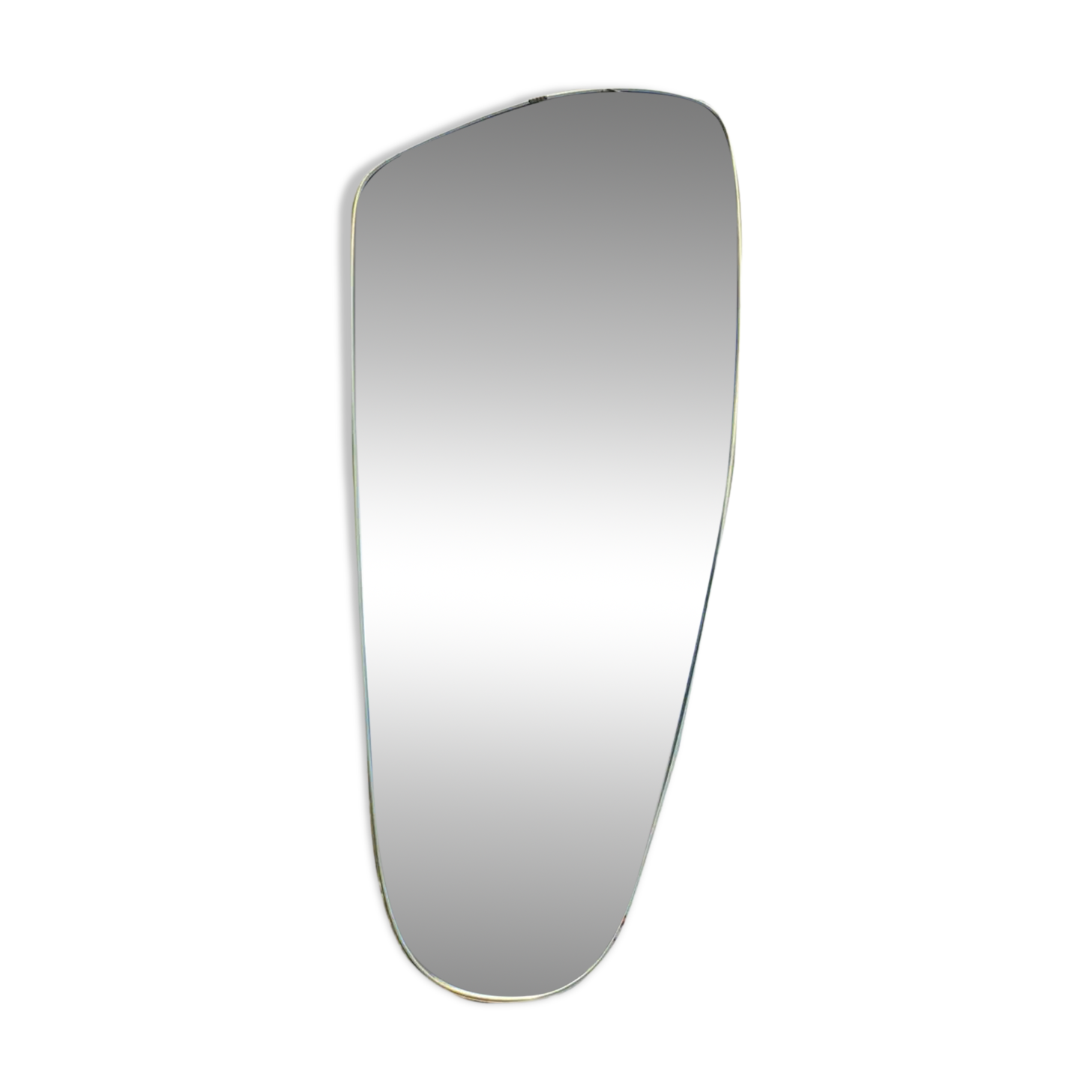 Grand miroir mural de forme asymétrique, Allemagne années 60