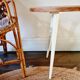 Wooden tripod side table