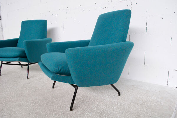 Paire de fauteuils Pierre Guariche steiner éditeur 1958