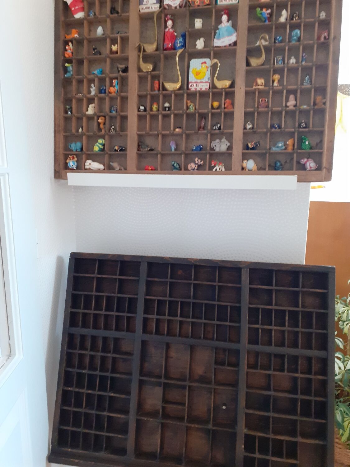 Printing rack for shelf