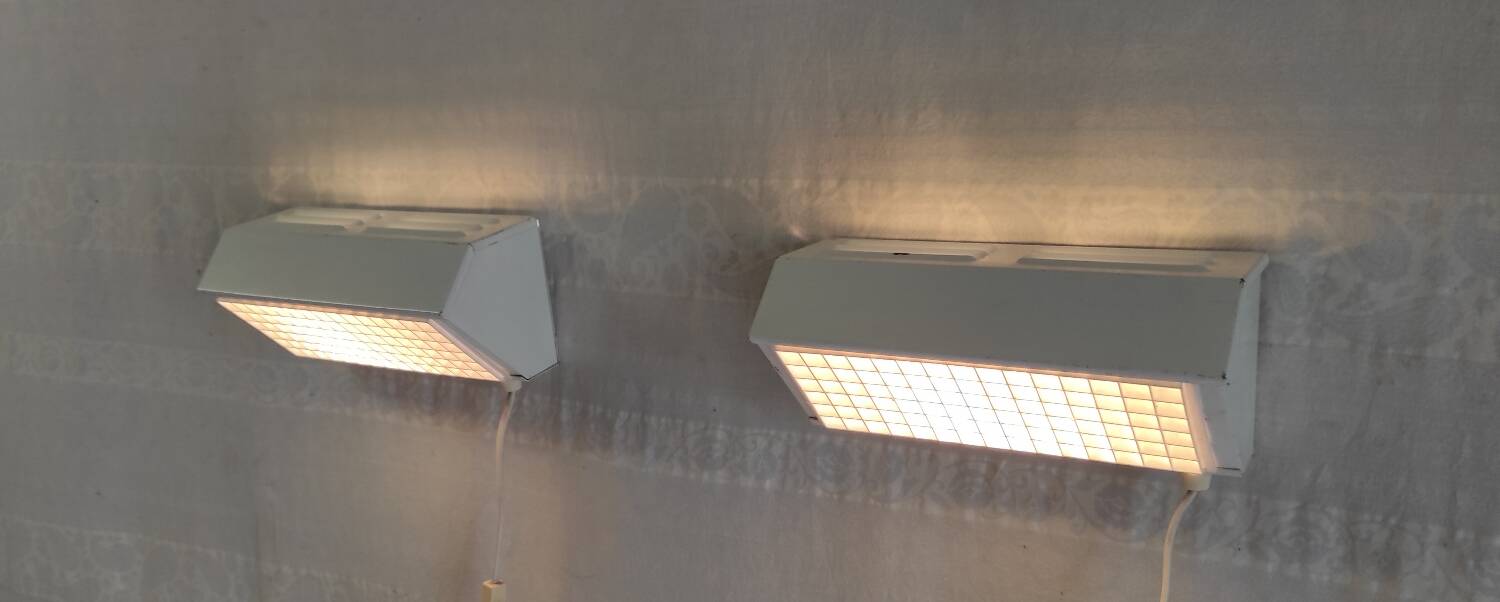 Industrial style wall lights by Ikea - 80s