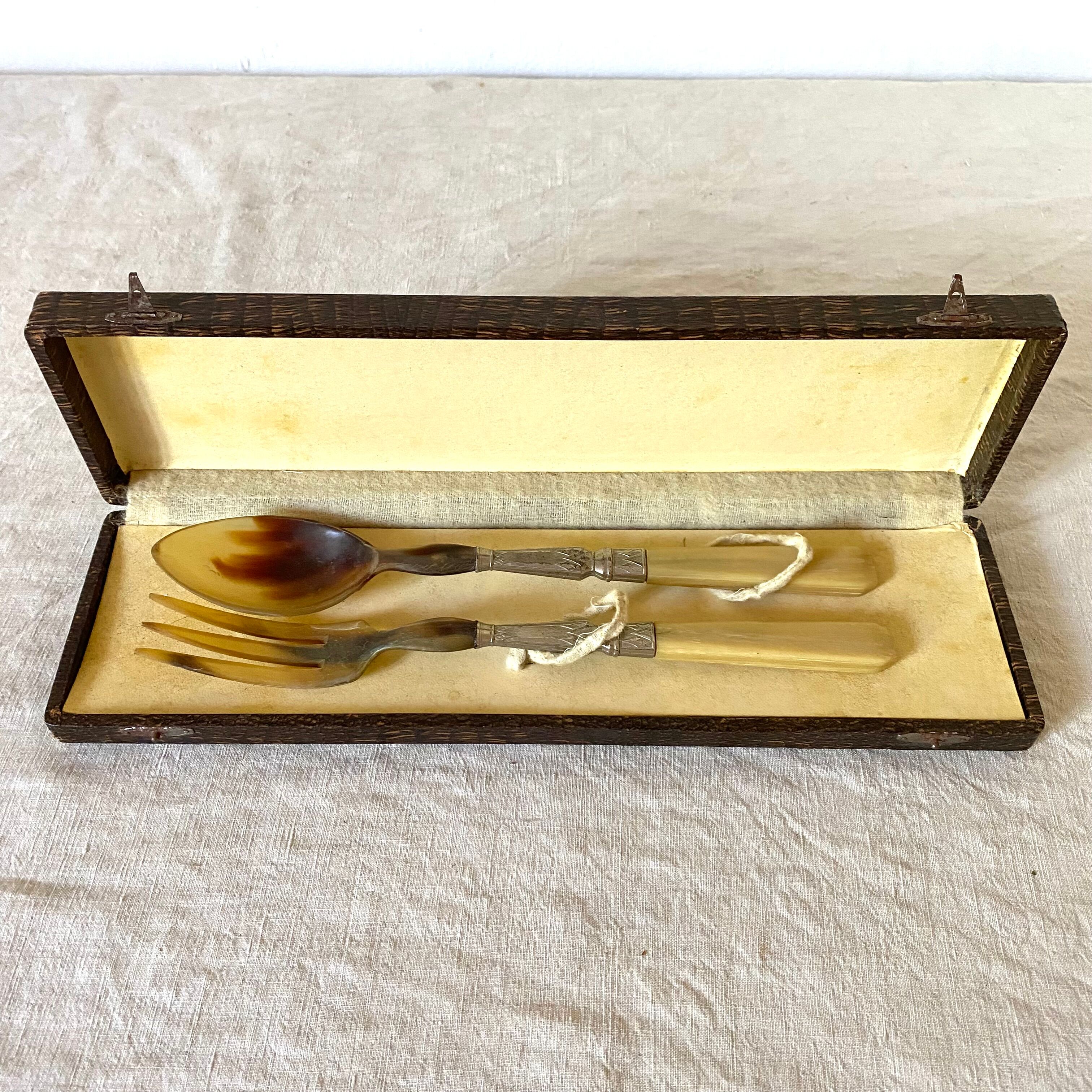 Antique salad cutlery