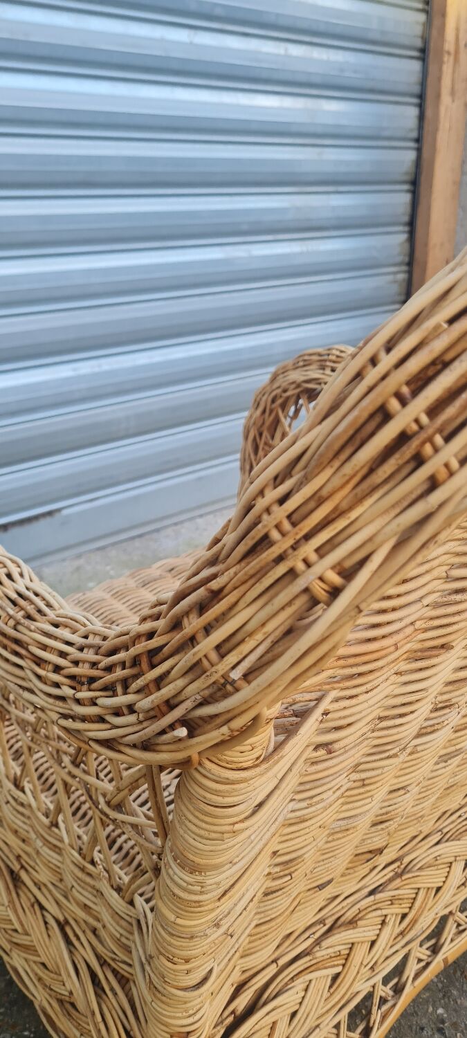 Wicker armchair 1960