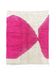 Moroccan Mrirt wool rug in pink and white 180x240 cm – Handwoven Berber rug, modern boho style, authentic wool area rug.