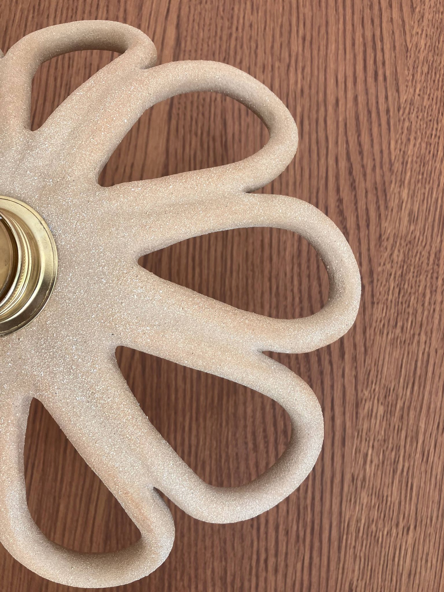 Ceramic flower suspension in stoneware - French craftsmanship