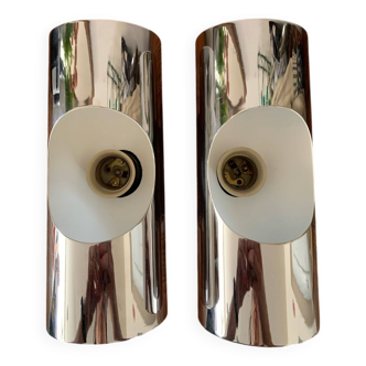 Pair of vintage Space Age wall lights