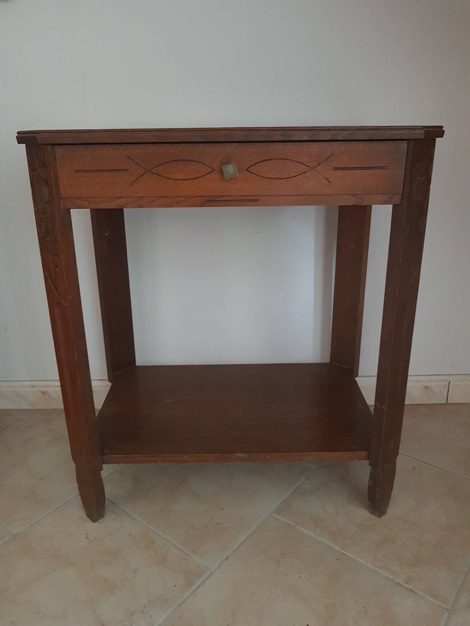 Art Deco console serving table