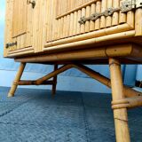 Vintage bamboo 50s enfilade French work