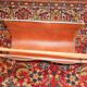 Review door vintage leather and metal