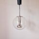 Midcentury Bubble Glass Globe Pendant by Glashütte Limburg, Germany, 1970s