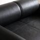 Marzio Cecchi sofa daybed in buffalo leather, Italy 1970s