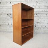 Bibliothèque basse en bois brut