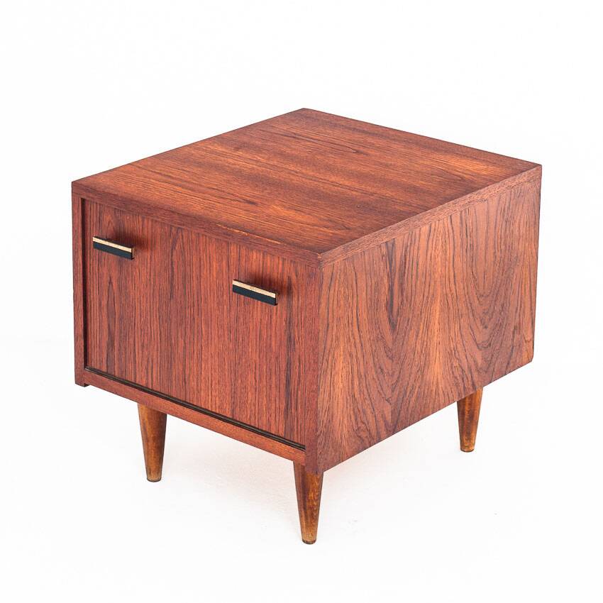 Vintage teak bedside table in Scandinavian style - France, 1960s