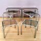 Italian nesting tables chrome "in perfect condition"
