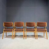 Set of chairs by Ludvík Volák for Dřevopodnik Holešov, Czechoslovakia, 1970s