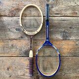 Lot de deux raquettes de tennis vintage
