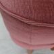 1970s, 2-seater Swedish sofa, pink furniture velour, beech wood.